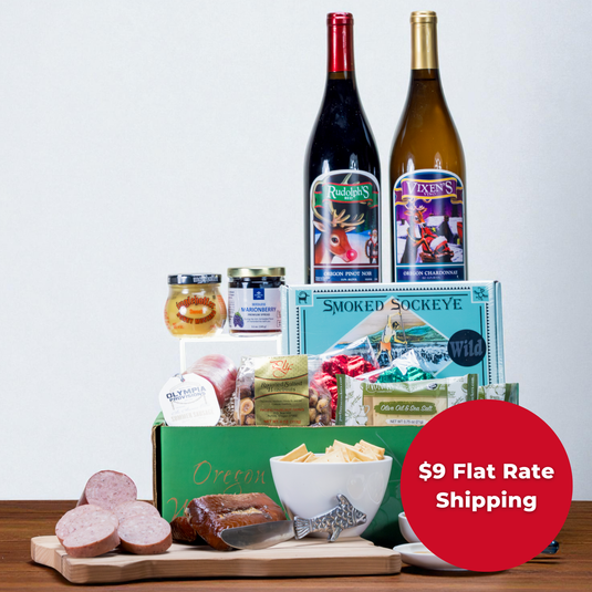 Rudolph & Vixen Holiday Wine Gift Basket