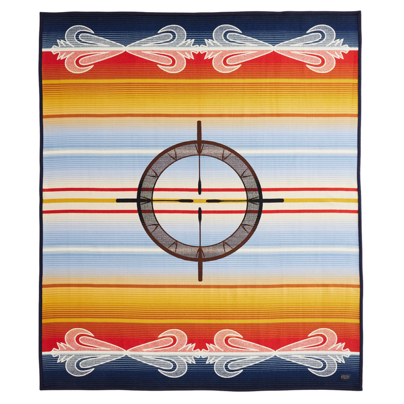 Load image into Gallery viewer, Pendleton Drum Keepers Blanket Robe, Twin
