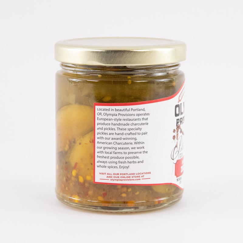 Load image into Gallery viewer, Olympia Provisions Pickled Bread &amp; Butter Zucchini, 9oz.
