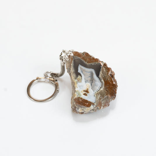 Polished Thunderegg Keychain