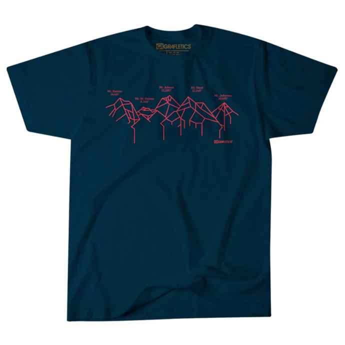 Grafletics Cascade Mountain Range T-Shirt
