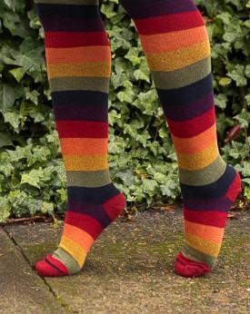 Sock Dreams Extra Long Harvest Rainbow Extraordinary Socks