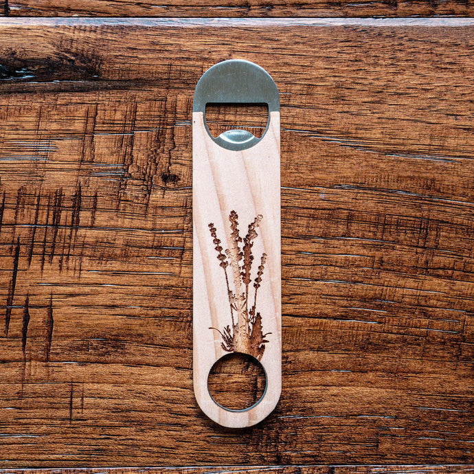 Wildflower Wood Bottle Opener