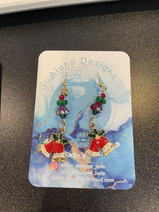 Earring  Jingle bells charm