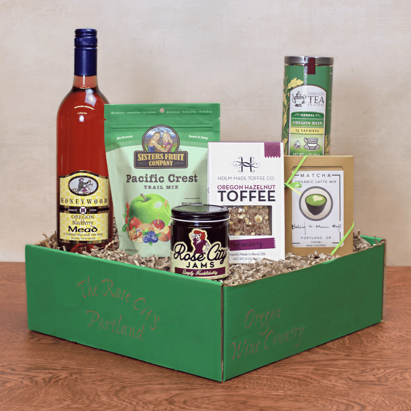 Load image into Gallery viewer, Oregon Women-Made Artisan Wine Gift Basket
