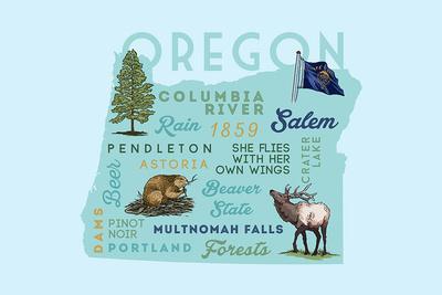 Go Bag Oregon Typography and Icons