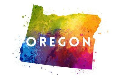 Go Bag Oregon State Abstract Water Color