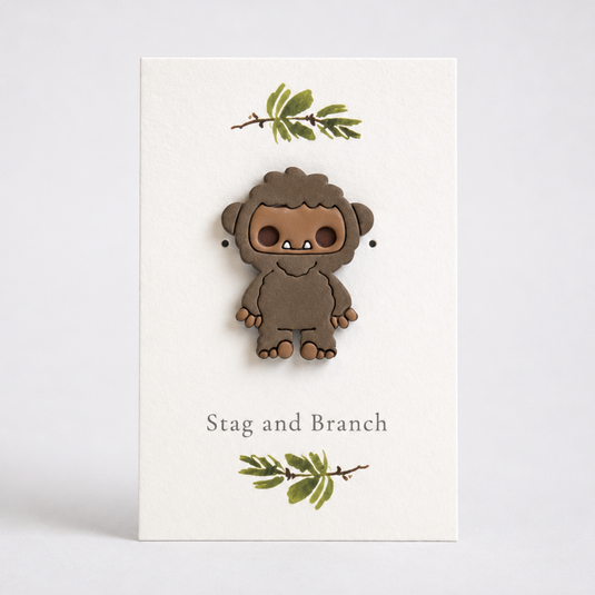 Bigfoot Polymer Clay Pin