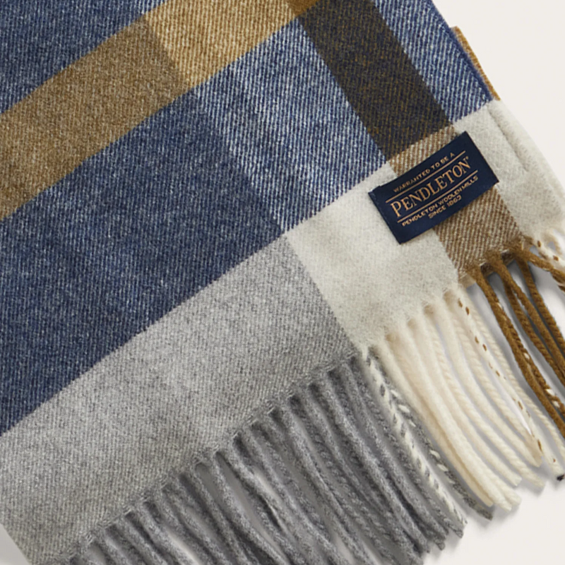 Load image into Gallery viewer, Pendleton Whisperwool Muffler Raleigh Plaid Scarf
