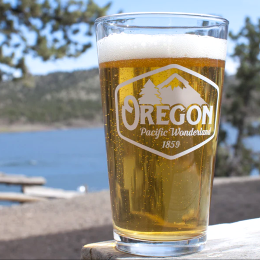Oregon Pacific Wonderland Pint Glass