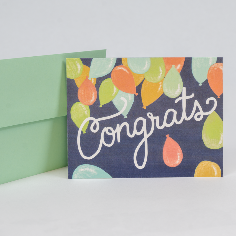 Load image into Gallery viewer, Falling Balloons Congrats Card
