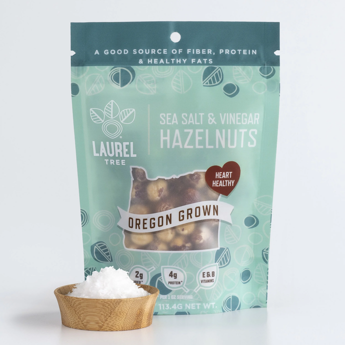 Laurel Foods, Sea Salt and Vinegar Hazelnuts 4oz