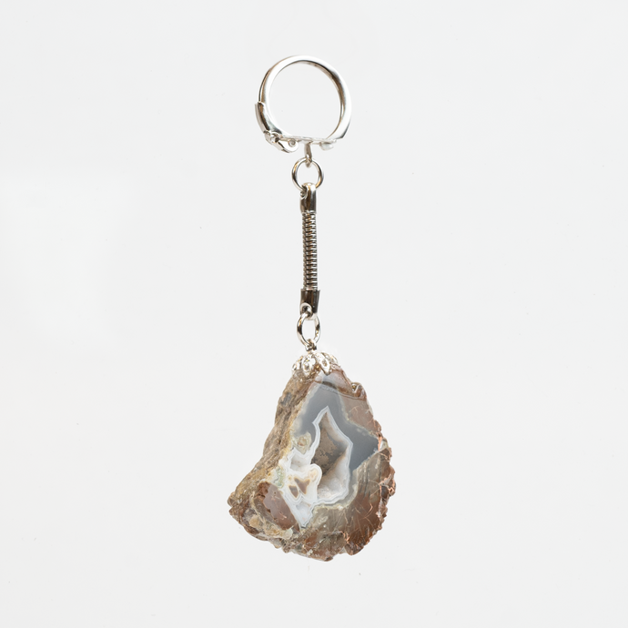 Polished Thunderegg Keychain
