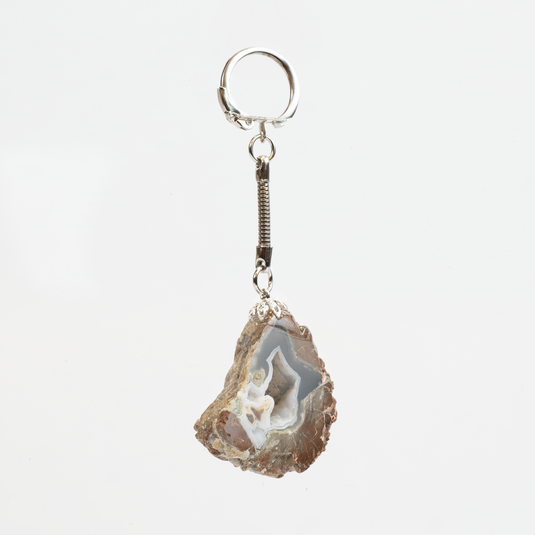Polished Thunderegg Keychain