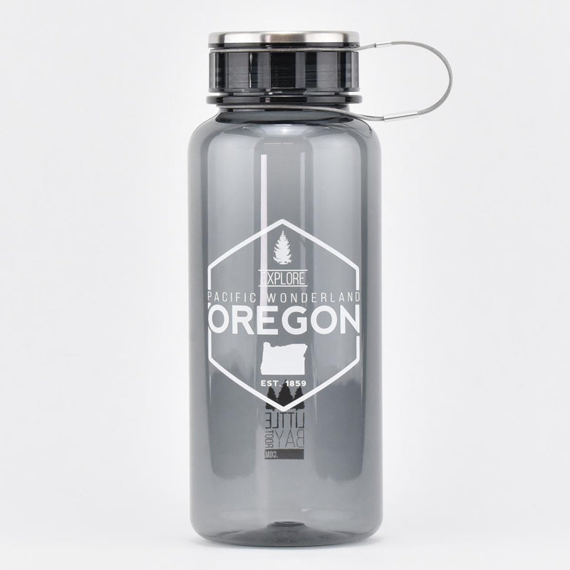 Load image into Gallery viewer, Explore Oregon Pacific Wonderland Plastic Water Bottle, 34o front
