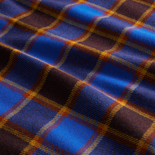 Pendleton Eco-Wise Maroon/Blue Check Washable Wool Blanket, Throw