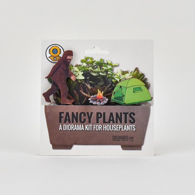 Load image into Gallery viewer, Fancy Plants Sasquatch Diorama Kit front on card
