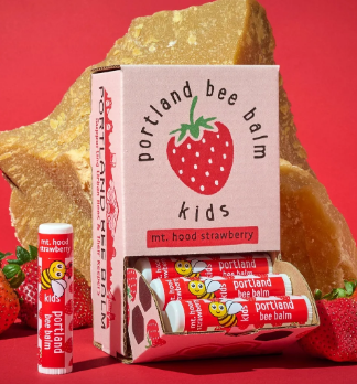 Load image into Gallery viewer, Portland Bee Balm Mt. Hood Strawberry Kids Balm
