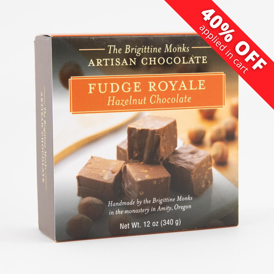 Brigittine Monks Hazelnut Chocolate Fudge, 12oz.