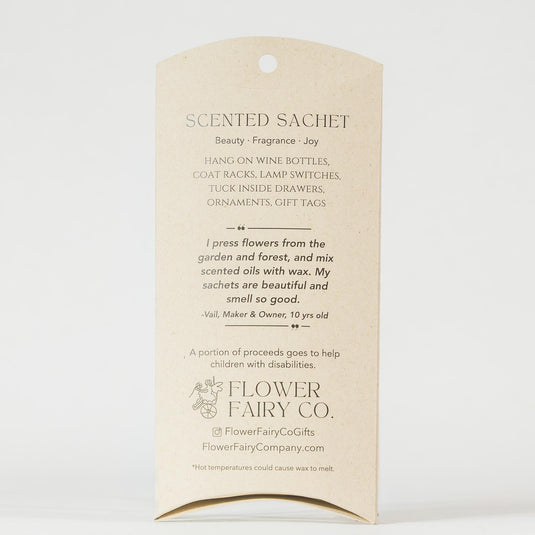 Lavender Cedar Scented Wax Sachet Ornament