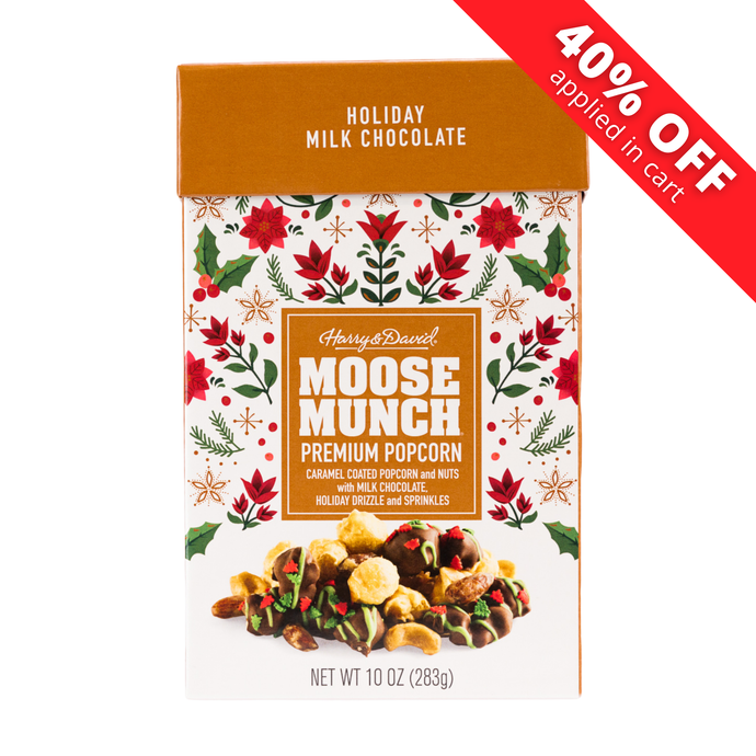 Holiday Milk Chocolate Moose Munch Popcorn, 10oz.