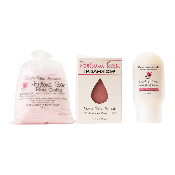 Oregon Rain Soap Portland Rose Travel Kit
