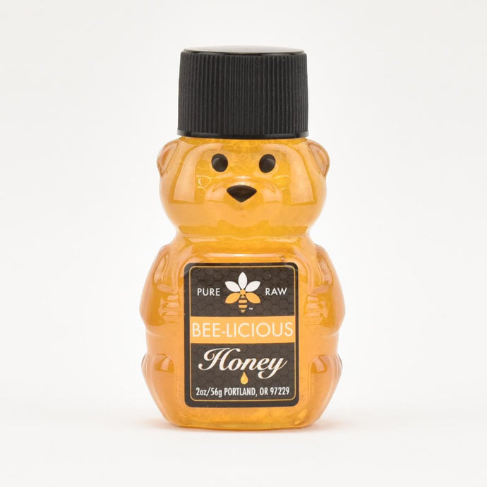 Bee-Licious Pure and Natural Clover Honey Bear, 2oz.