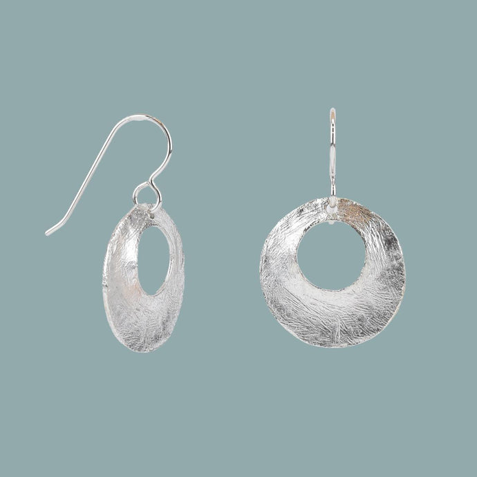 Silver Rebekah Disc Earrings