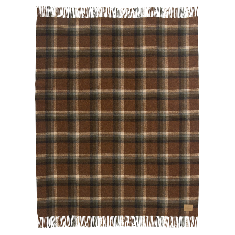 Load image into Gallery viewer, Pendleton Motor Robe Redwood Throw with Leather Carrier

