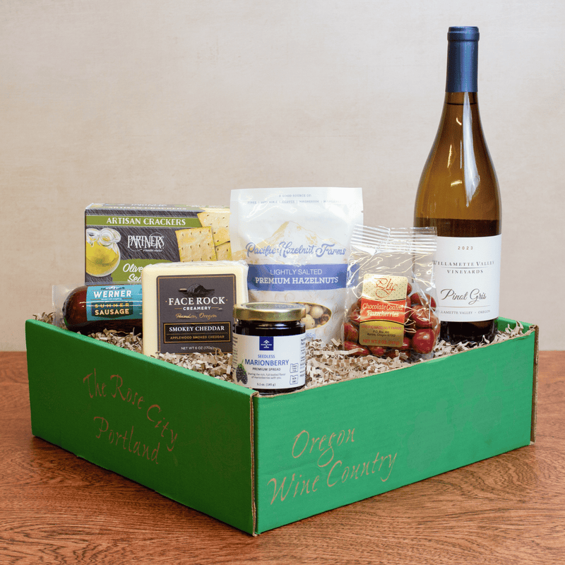 Load image into Gallery viewer, Willamette Valley Vineyards Pinot Gris Gift Basket
