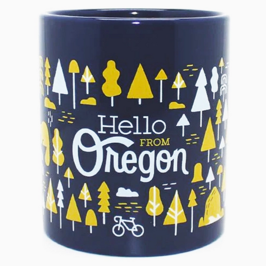 Mug Oregon Burst Navy, 11oz