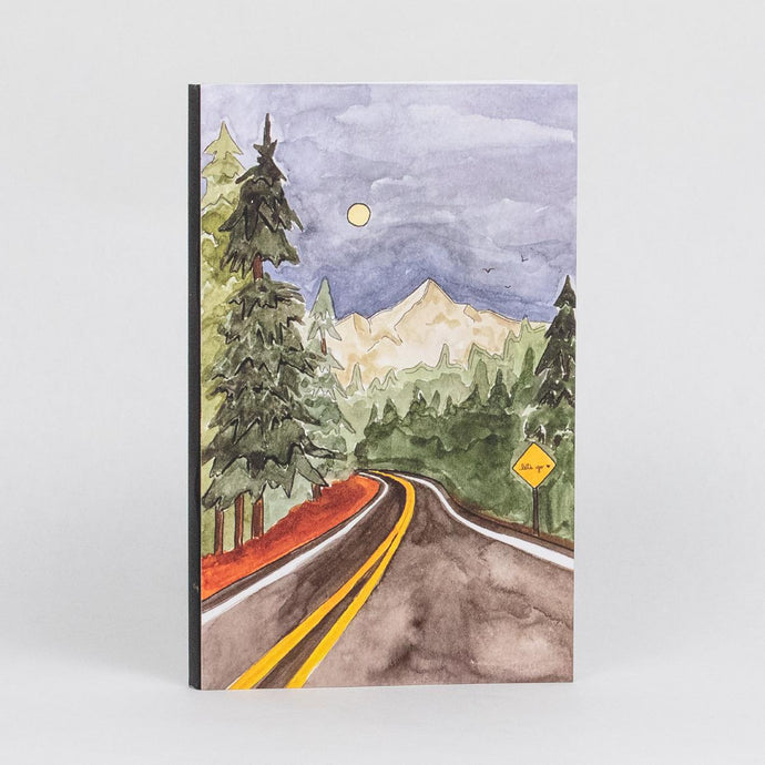 Forest Road Lined Notebook