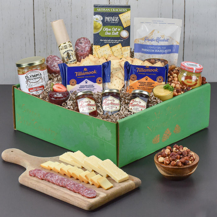 Classic Oregon Cheese Board Gift Basket