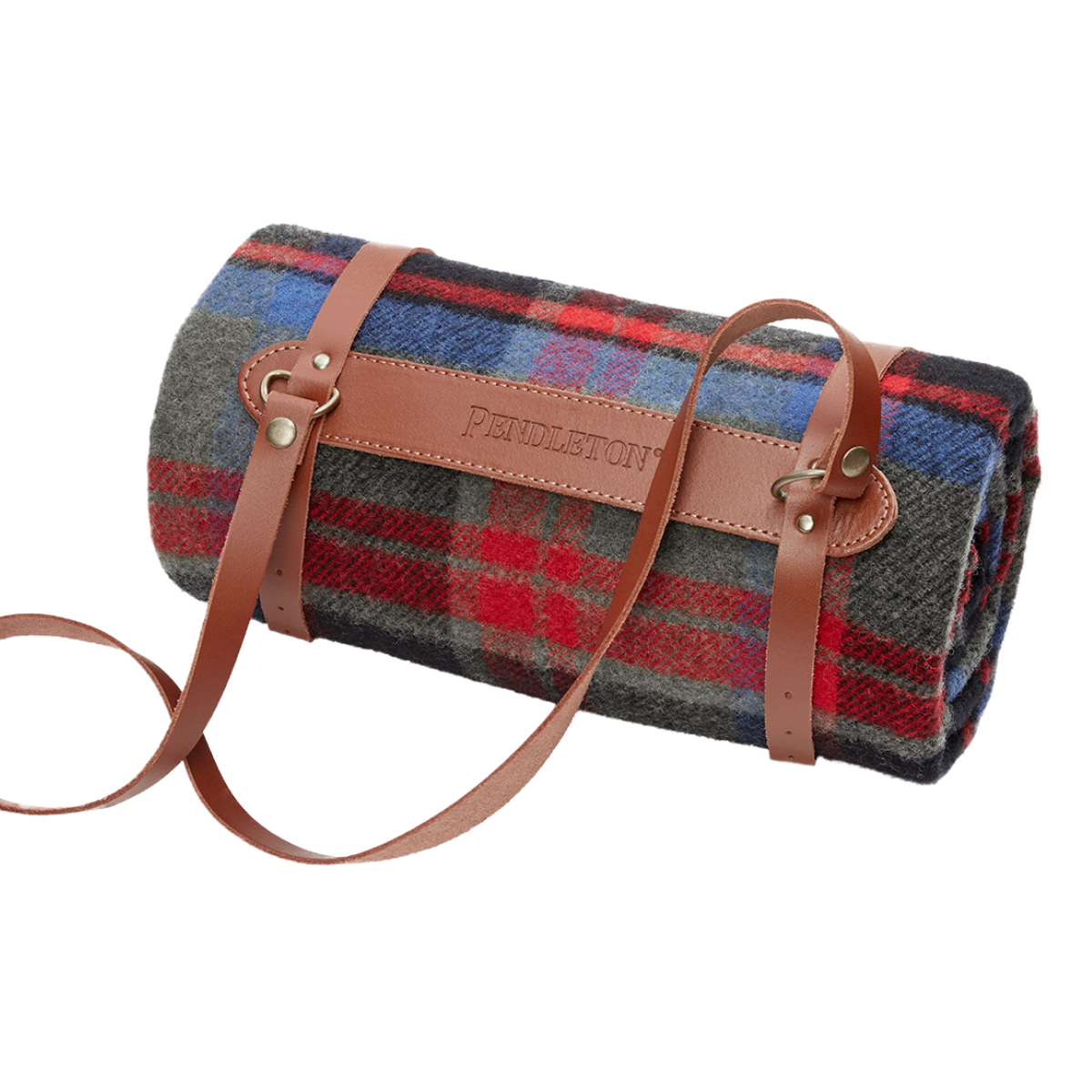 Pendleton Throw Robe Pendleton Motor Robe Brookings Plaid Throw with Leather Carrier | Made ...