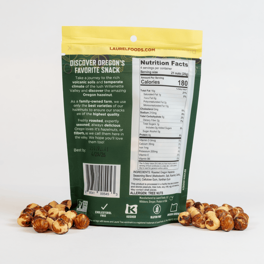 Laurel Foods Rosemary Garlic Hazelnuts, 4oz.
