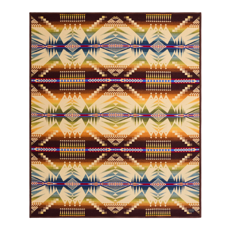 Load image into Gallery viewer, Pendleton Mystic Lakes Robe Wool Blanket, Twin
