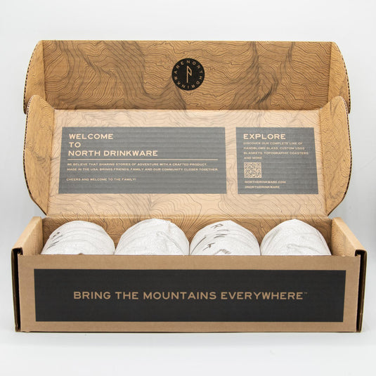 North Drinkware Pacific Northwest Mountain Outdoor Cup Set, 4pc.