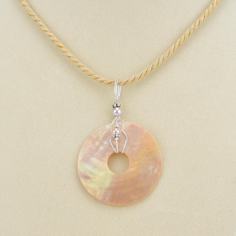 Load image into Gallery viewer, Essence of Fire &amp; Sea Pearl Peacock Necklace coral
