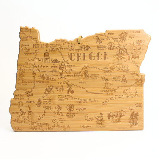 Oregon Destinations Engraved Cutting Board