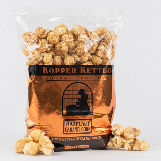 Kopper Kettle Hazelnut Caramel Corn, 8oz.