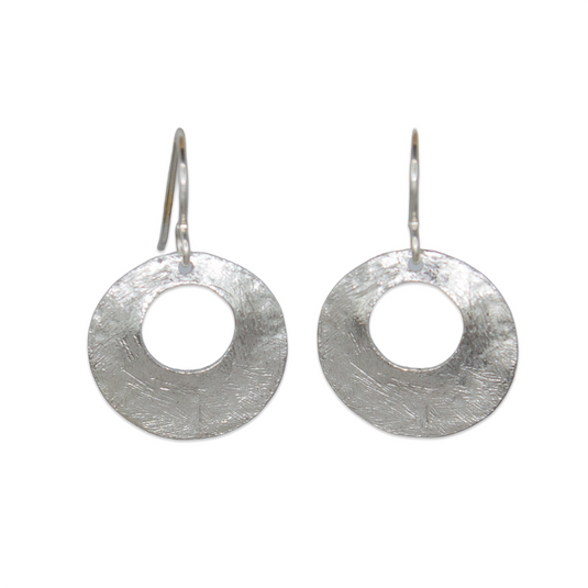 Silver Rebekah Disc Earrings