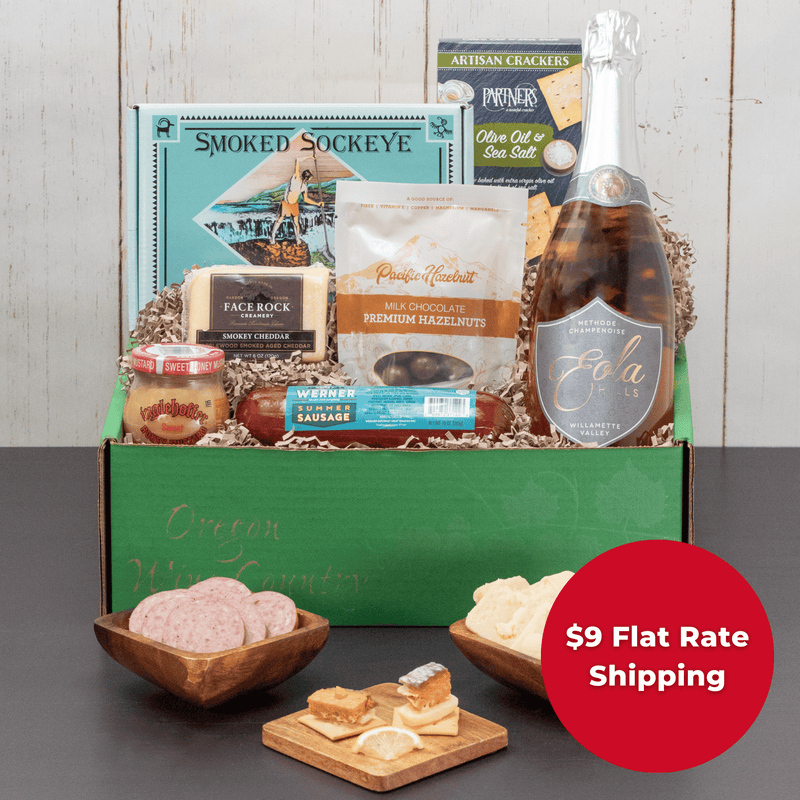 Load image into Gallery viewer, Cheers! Eola Hills Sparkling Gift Basket
