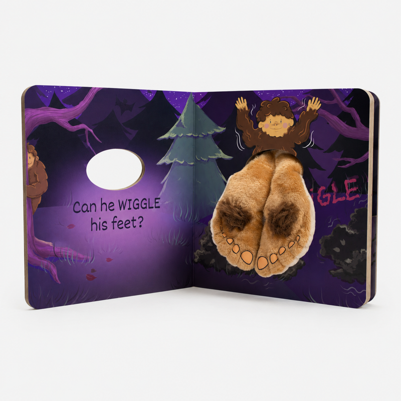 Load image into Gallery viewer, Baby Bigfoot Has Big Big Feet Board Book
