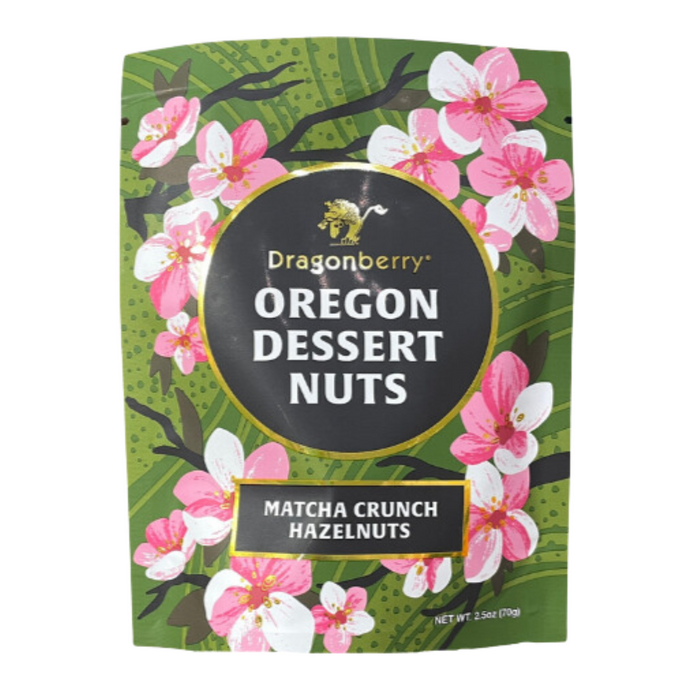 Matcha Crunch Oregon Dessert Hazelnuts, 2.5oz