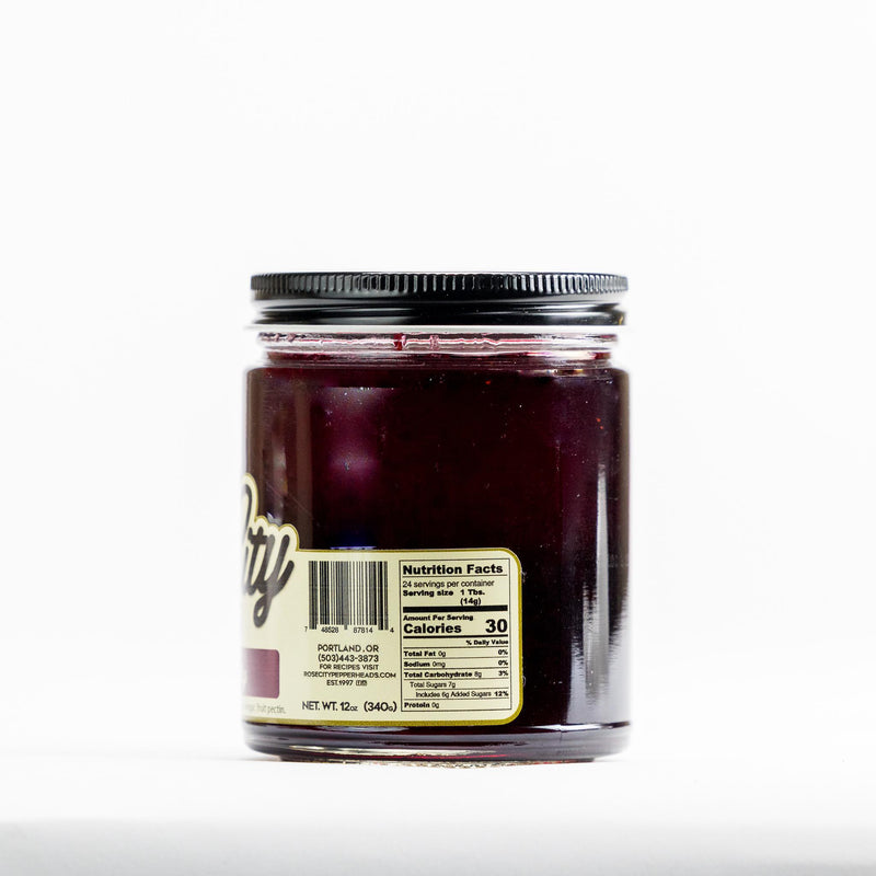 Load image into Gallery viewer, Rose City Pepperheads Simply Huckleberry Jam
