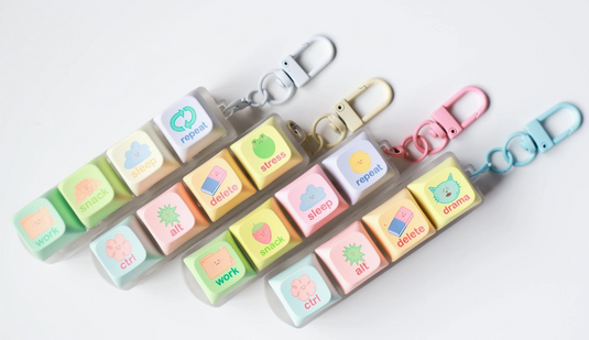 Delete Drama Keyboard Fidget Keychain