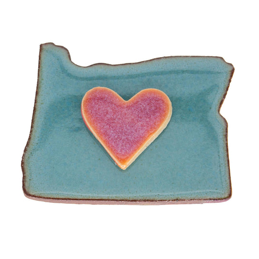 Clay Heart Oregon Magnet