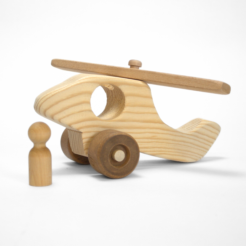 Load image into Gallery viewer, Oregon Wooden Toy Co. Helicopter
