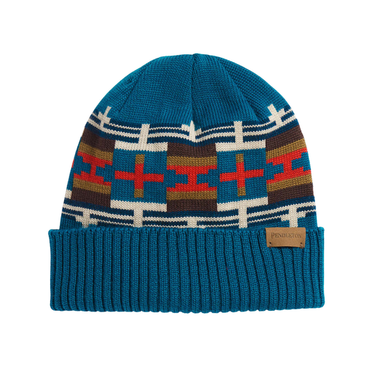 Pendleton Shiprock Teal Merino Knit Beanie