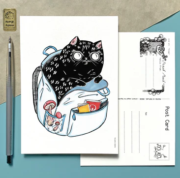 Forager Cat Postcard